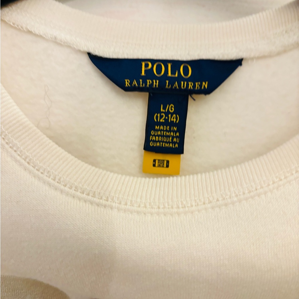 Girls Polo Ralph Lauren Cream Sweater